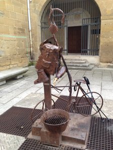 Bike Pilgrim Sculpture