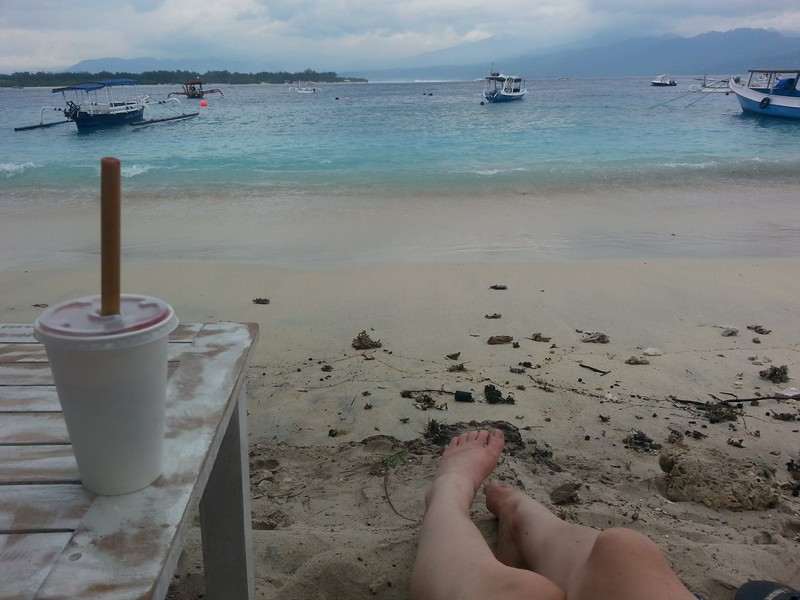 R&R on Gili T after the party