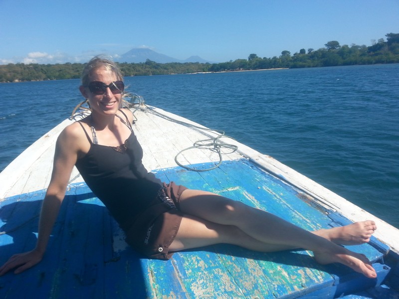 Lazing on the dive boat