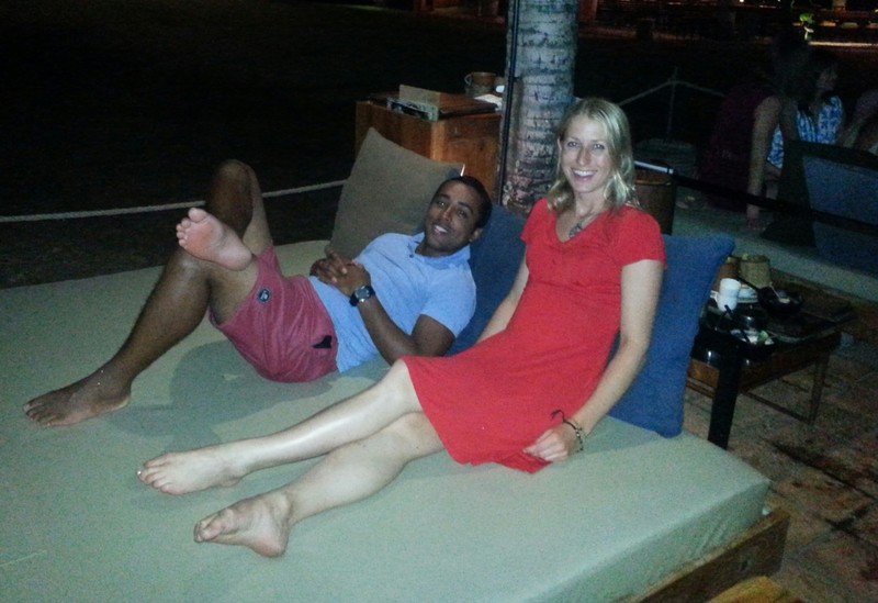 Relaxing with a cocktail on our last night - Potato Head, Seminyak