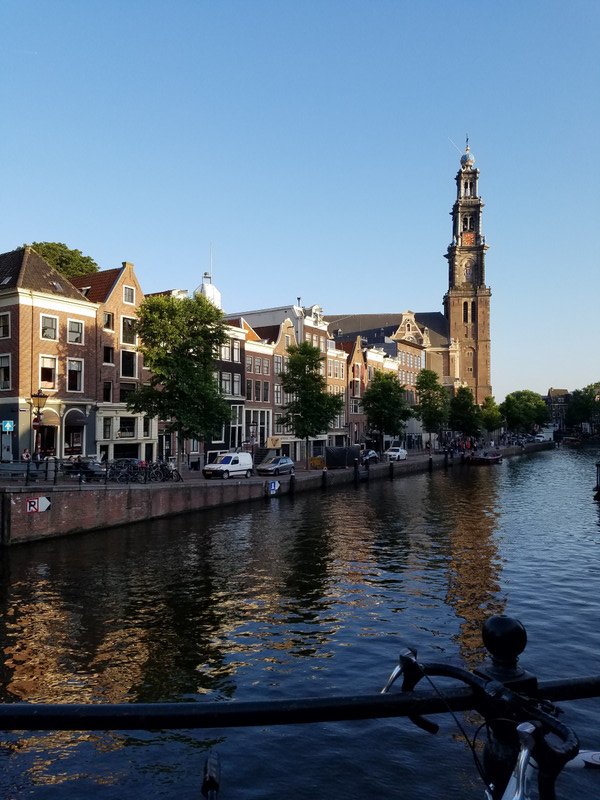 Canal and Westerkerk tower