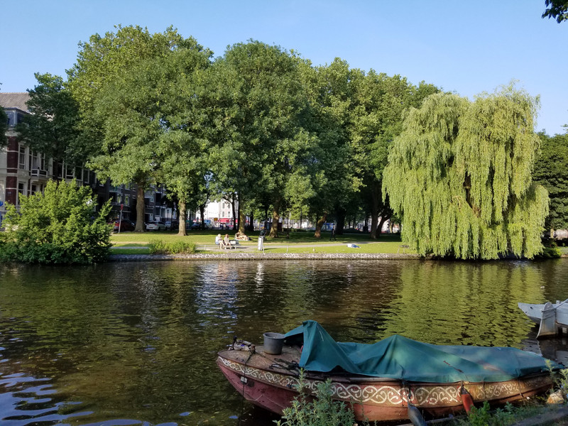 Walking along the canal