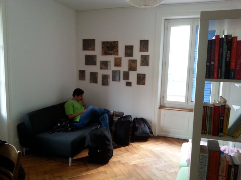 Andrew in Bern apartment