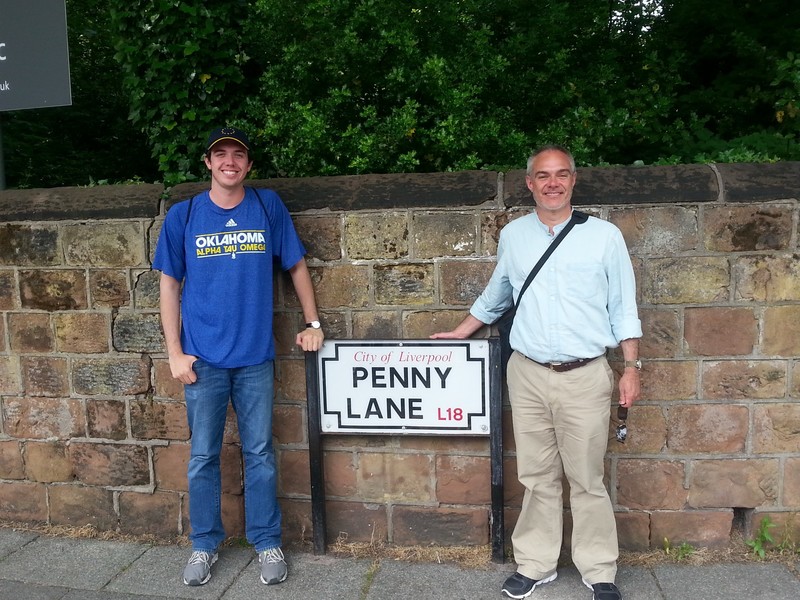 Andrew and Ken at Penny Lane