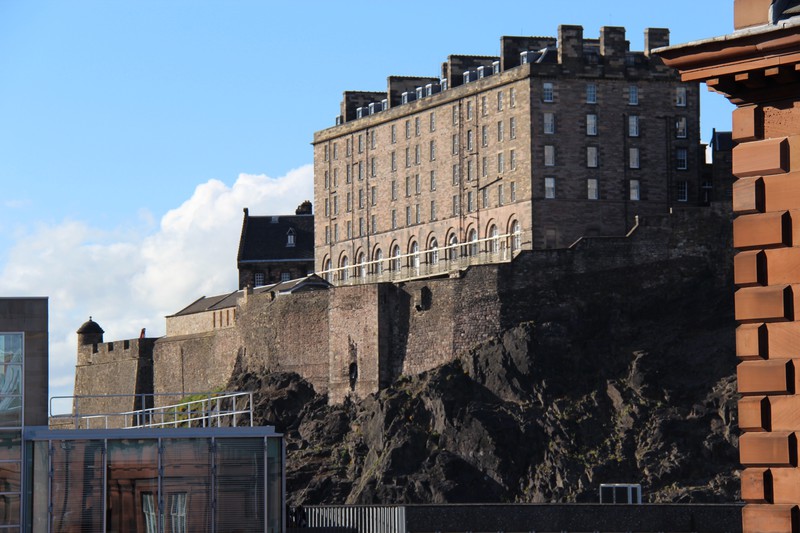 Back of Edinburgh castle