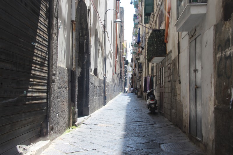 One of the streets in Naples 