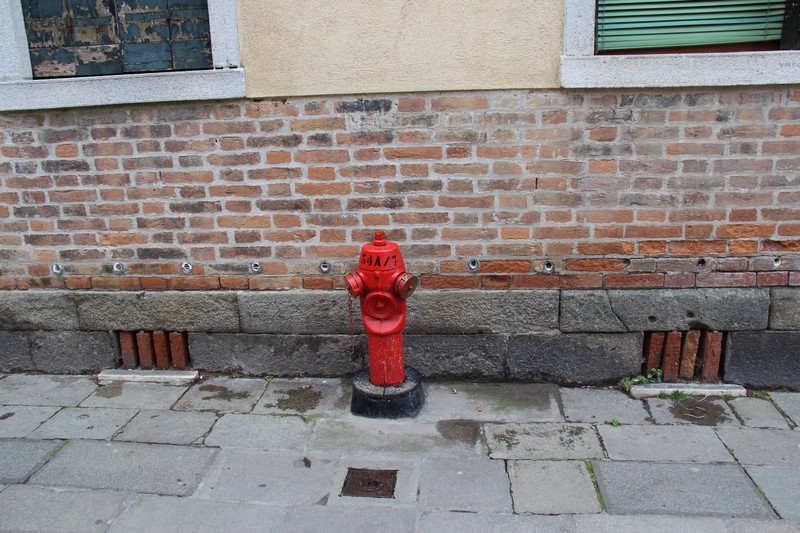 Looks strange a fire hydrant in Venice