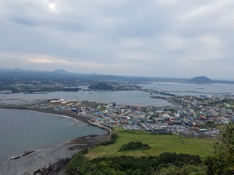 Jeju, as seen from the descent from Seongsan Ilculbong