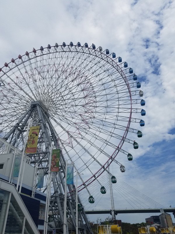 Ferris wheel outside of the aquarium