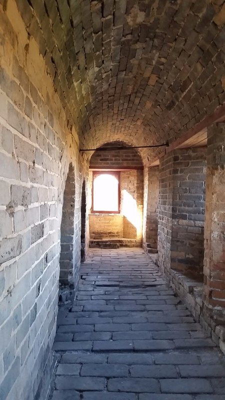Inside one of the towers