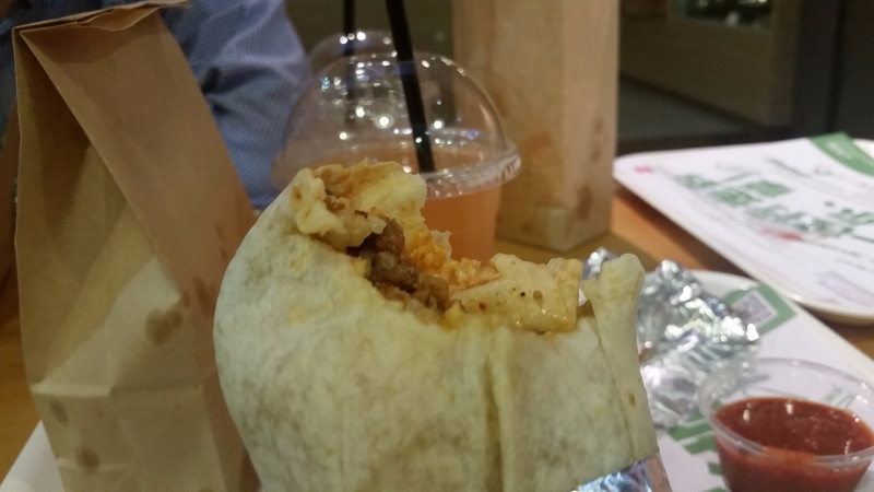 Burrito from Mex & Co