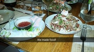 The food we made in Vietnam