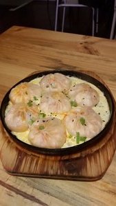 Dumplings in egg