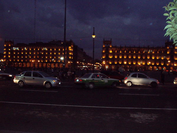 the presidential palace in the Zocalo