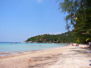 this is Sairee beach in Koh Tao
