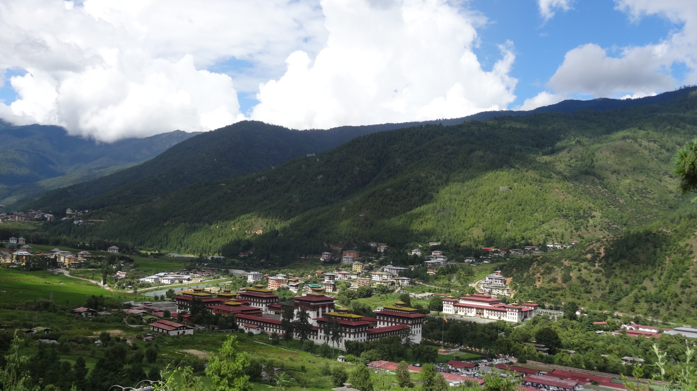 The beautiful landscape of Thimphu valley | Photo