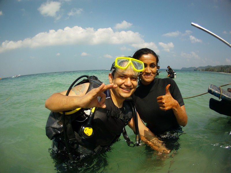 After our first Scuba dive