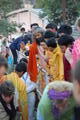 Pujya Swamiji at a tree planting ceremony