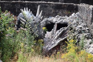 Caerphilly Castle Dragons