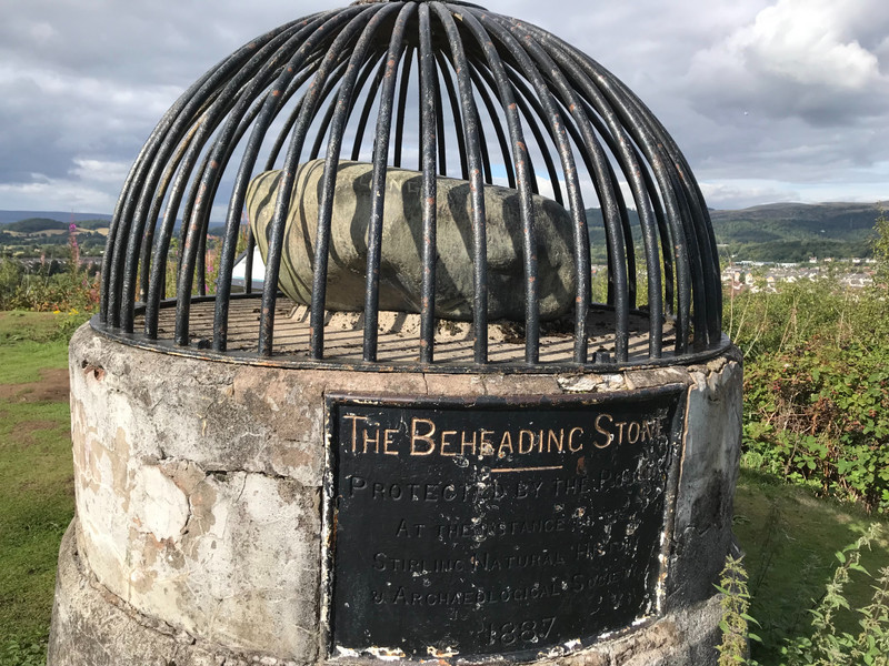 Stirling - beheading stone