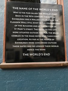 Edinburgh World's End sign