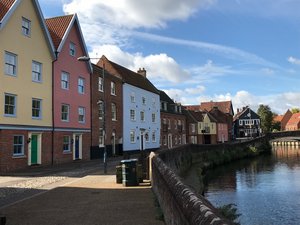 Norwich - riverside houses