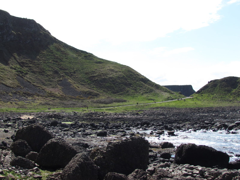 Walking back from the Giant's Causeway
