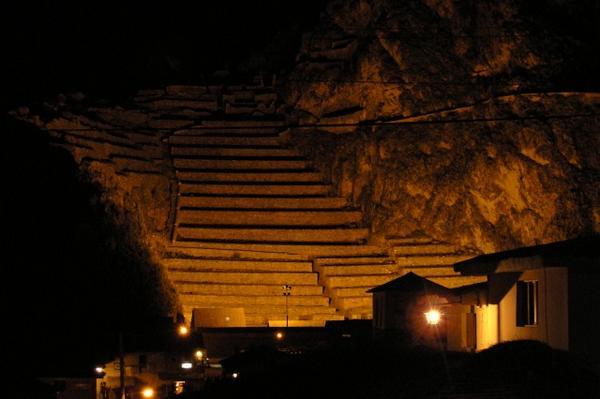 Ollaytantambo Ruins at Night