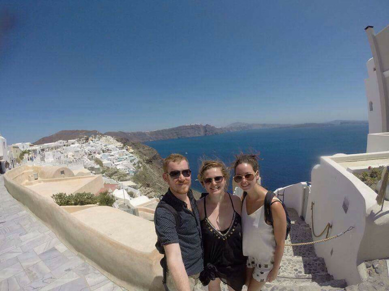 Trio in Santorini