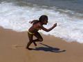 Kid on beach, Rio