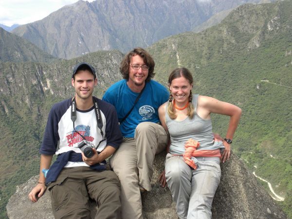 Max, Bridget and Me up Huayna Picchu