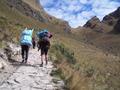Overtaking porters on the way up to Dead Woman´s Pass (4200m)