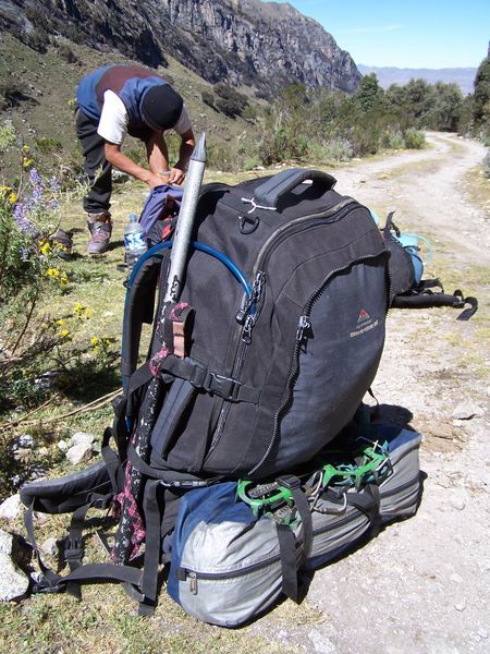 My rucksack (how come I ended up carrying the tent??)