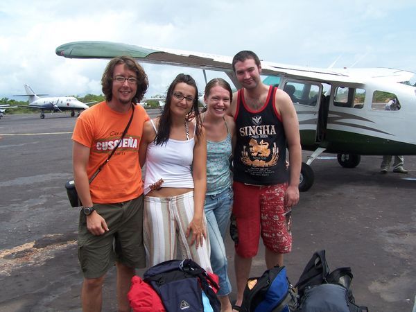 Leaving Canaima with new Spanish and Irish friends