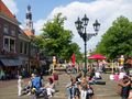 Eating ice cream in a lovely square in Alkmaar