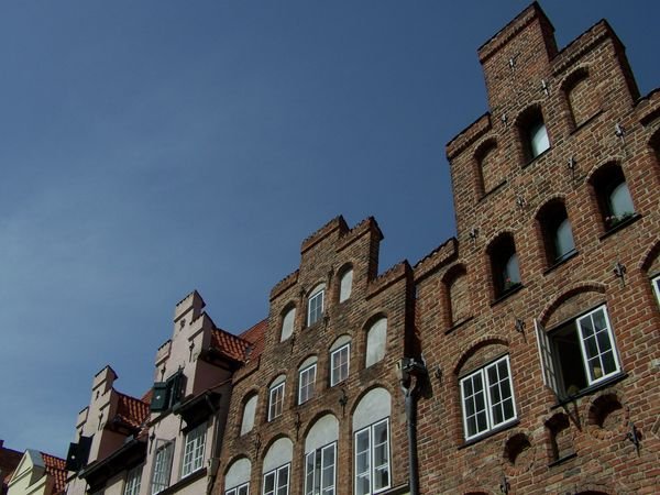 Lubeck houses, not so dissimilar to those in Gent! And I'd cycled 700 miles to get there!
