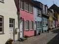 Typical Danish street in Nykøbing