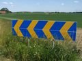 In Sweden they seem very patriotic, even the road signs are in the Swedish colours!