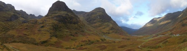 Glencoe, mountains, Scotland, autumn, Three Sisters