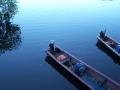 River, Bolivia, Rurrenabaque, boats, reflections
