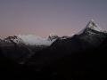 Sunset, Alpamayo base camp, Cordillera Blanca, Peru
