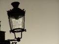 Lamp, street, light, rain, Brugge, Bruges, Belgium, closeup