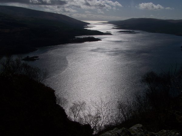 The view down the Kyles of Bute