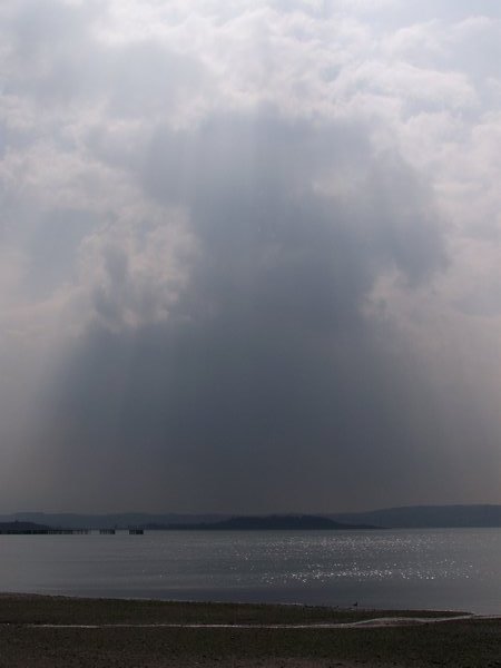 Rain cloud in the middle of the Clyde
