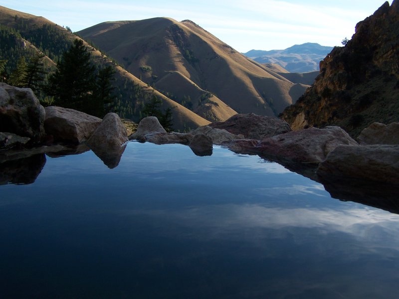 Amazing view from Elk Bend hot springs