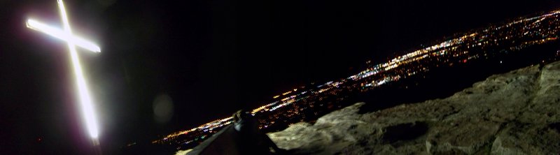 Table Rock in Boise at night