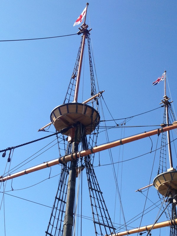Masts of the Mayflower II