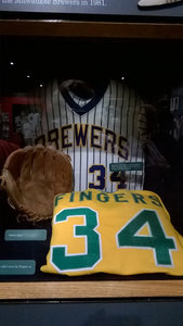 Rollie Fingers Jerseys and Glove