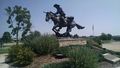 Kit Carson Statue in the Center of the Fort Carson Memorial