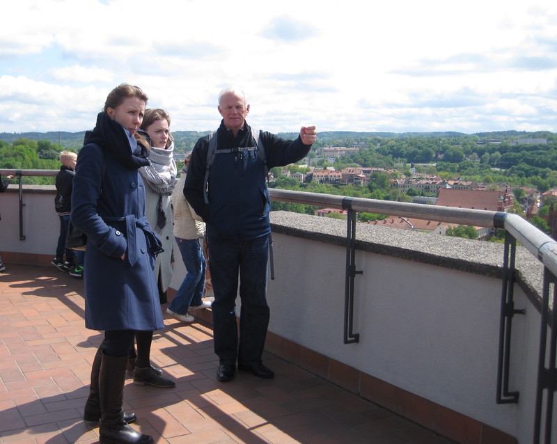 Overlooking Vilnius from the Gediminus castle tower